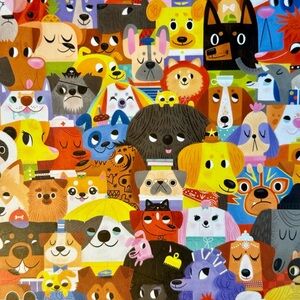 Lots of Dogs! Whimsical 500 Piece Crocodile Creek Puzzle * Great for Kids